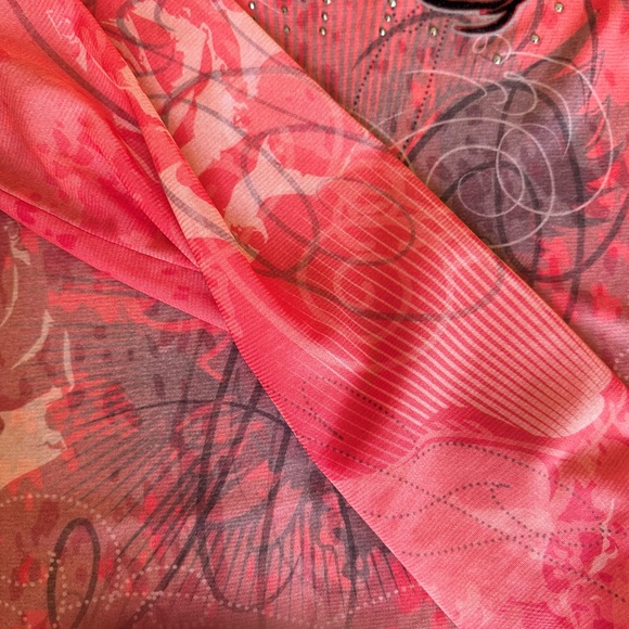 NWOT Harley Davidson SZ XL Sheer Top Shirt Long Sleeve - Picture 9 of 9